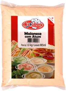 Quantas calorias em 1 porção (12 g) Maionese com Atum?