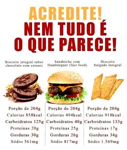 Quantas calorias em 1 porção (125 g) Hambúrguer Fit?