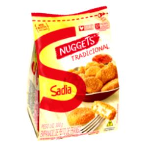 Quantas calorias em 1 porção (130 g) Nuggets Tradicional Peito de Frango?