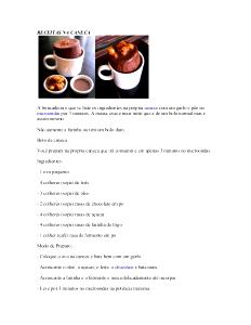 Quantas calorias em 1 Porção (180 G) Bolo de Caneca?