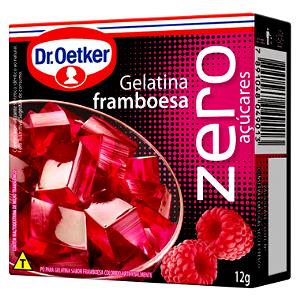 Quantas calorias em 1 porção (2,8 g) Gelatina Zero Framboesa?