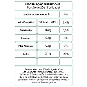 Quantas calorias em 1 porção (20 g) Flocos de Arroz Caramelizado?