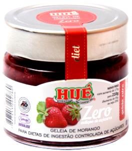 Quantas calorias em 1 porção (20 g) Geléia de Morango Zero?