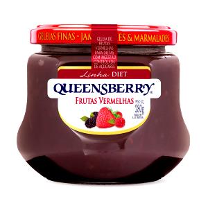Quantas calorias em 1 porção (20 g) Geleia Diet Frutas Vermelhas?