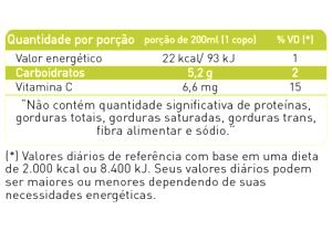 Quantas calorias em 1 porção (200 ml) Spirulemon?