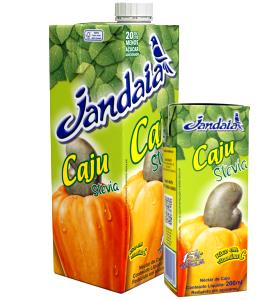 Quantas calorias em 1 porção (200 ml) Suco de Caju?