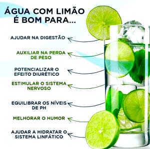Quantas calorias em 1 Porção (244 G) Água com Limão?