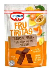 Quantas calorias em 1 porção (30 g) Frutiritas (Tangerina+Abacaxi+Maracujá)?