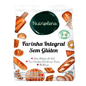 Quantas calorias em 1 porção (50 g) Farinha Integral sem Glúten?