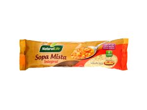 Quantas calorias em 1 porção (50 g) Sopa Mista?
