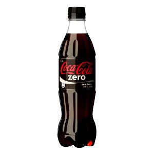 Quantas calorias em 1 porção (500 ml) Coca-Cola Zero (500ml)?
