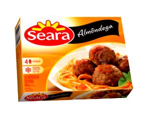 Quantas calorias em 1 porção (80 g) Almôndegas?