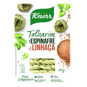 Quantas calorias em 1 porção (80 g) Talharim com Espinafre?