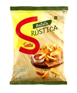 Quantas calorias em 1 porção (85 g) Batata Rústica Congelada?