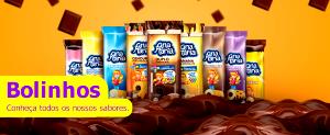 Quantas calorias em 1 Porção Bolo industrializado (média diferentes sabores)?