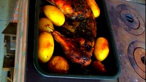 Quantas calorias em 1 Porção Carne da paca frito(a)?