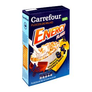 Quantas calorias em 1 Porção Cereal matinal de milho em flocos?