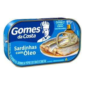 Quantas calorias em 1 Porção Óleo cobertura sardinha enlatada (média diferentes amostras)?