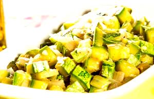 Quantas calorias em 1 Porçoes Abobrinha Verde Ensopada?