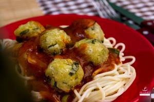 Quantas calorias em 1 Porçoes Almôndegas De Abobrinha E Couve-Flor Presunto Vegetariano?