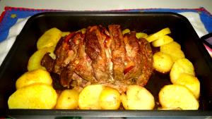 Quantas calorias em 1 Porçoes Bife De Contra File Ao Forno?