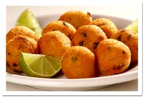 Quantas calorias em 1 Porçoes Bolinho De Bacalhau Assado?
