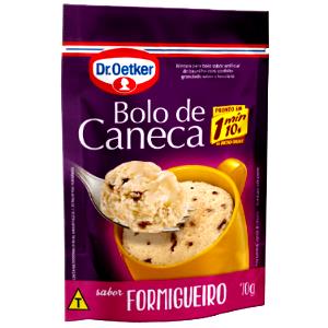 Quantas calorias em 1 Porçoes Bolo De Caneca Formigueiro Dr. Oetker Light?
