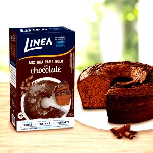 Quantas calorias em 1 Porçoes BOLO DE CHOCOLATE ZERO AÇÚCAR-LINEA?