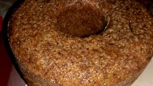 Quantas calorias em 1 Porçoes Bolo De Laranja Com Aveia E Linhaça?