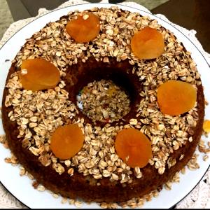 Quantas calorias em 1 Porçoes BOLO FUNCIONAL DE BANANA COM AVEIA?