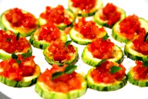 Quantas calorias em 1 Porçoes Bruschetta De Abobrinha?