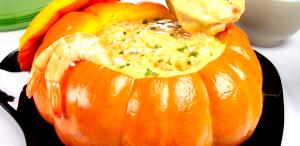 Quantas calorias em 1 Porçoes Camarão Na Moranga?