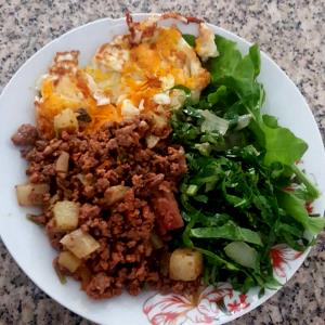 Quantas calorias em 1 Porçoes Carne Moida Com Xuxu?