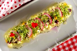 Quantas calorias em 1 Porçoes Ceviche De Pescada?