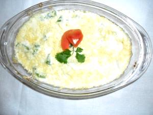 Quantas calorias em 1 Porçoes Chuchu Ao Molho Branco?