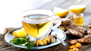 Quantas calorias em 1 Porçoes Chá De Gengibre I?