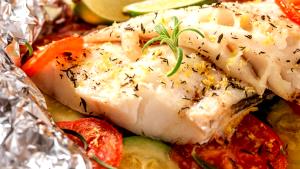 Quantas calorias em 1 Porçoes Filé De Peixe Assado?