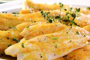 Quantas calorias em 1 Porçoes Filé De Peixe Com Molho De Soja?