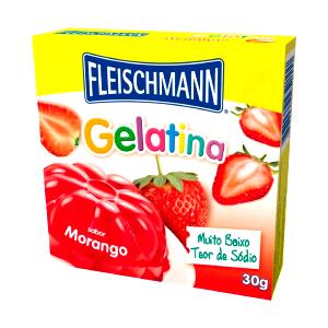 Quantas calorias em 1 Porçoes Gelatina Morango Fleischmann Preparada?