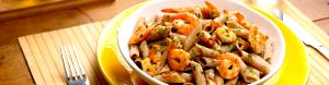 Quantas calorias em 1 Porçoes Macarrão Ao Camarão?
