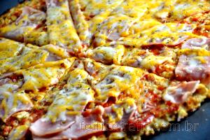 Quantas calorias em 1 Porçoes Massa De Pizza De Couve Flor - SEM GLÚTEN?