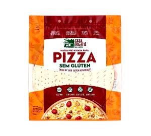 Quantas calorias em 1 Porçoes Massa De Pizza Sem Glúten?