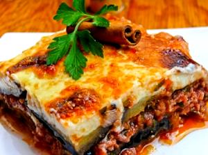 Quantas calorias em 1 Porçoes MOUSSAKA DE SOJA?