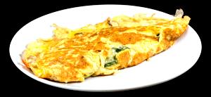 Quantas calorias em 1 Porçoes Omelete Com Jiló?