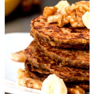 Quantas calorias em 1 Porçoes Panqueca De Banana Com Aveia?