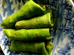 Quantas calorias em 1 Porçoes Panqueca Verde?