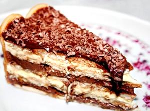 Quantas calorias em 1 Porçoes Pavê De Chocolate Com Biscoito De Maisena?