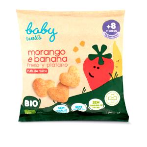 Quantas calorias em 1 Porçoes Puff De Morango?