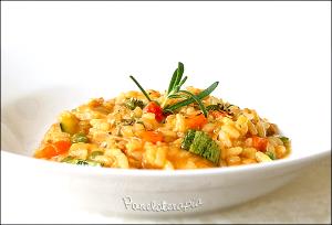 Quantas calorias em 1 Porçoes Risoto De Legumes E Frango?