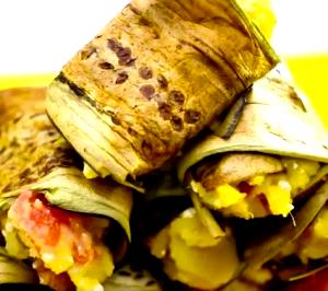 Quantas calorias em 1 Porçoes Rolinho De Berinjela Com Batata Doce?